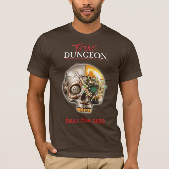 True Dungeon Skull Con T Shirt (Framsida)