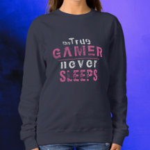 True Gamer-Rosan lyfter aldrig Typography Gamer G