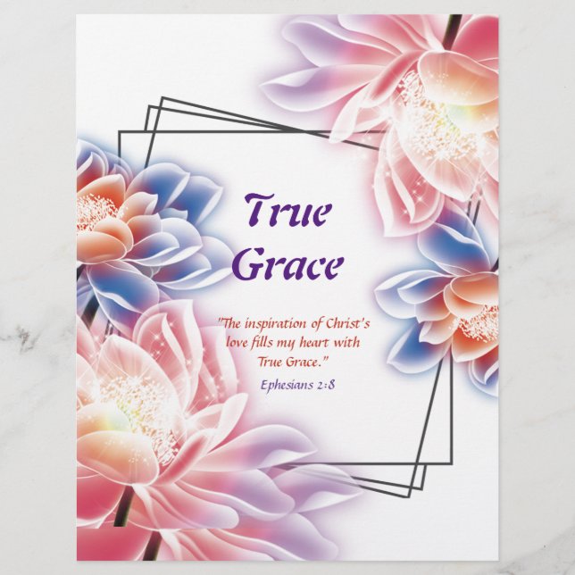 True Grace Dikt-Personlig Papper (Framsida)
