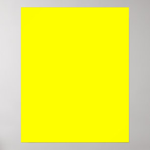 True Gult Fluo Färg Delight-Redo att anpassa Poster