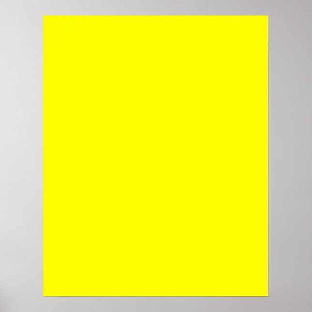 True Gult Fluo Färg Delight-Redo att anpassa Poster (Framsidan)