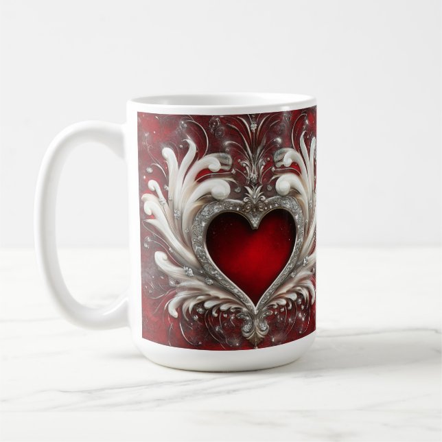 True Heart Valentines kaffe Mugg (Vänster)