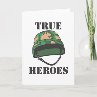 True Heroes-hälsningskort Kort