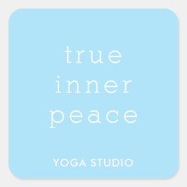 "True Inner Peace"  sticker Fyrkantigt Klistermärke
