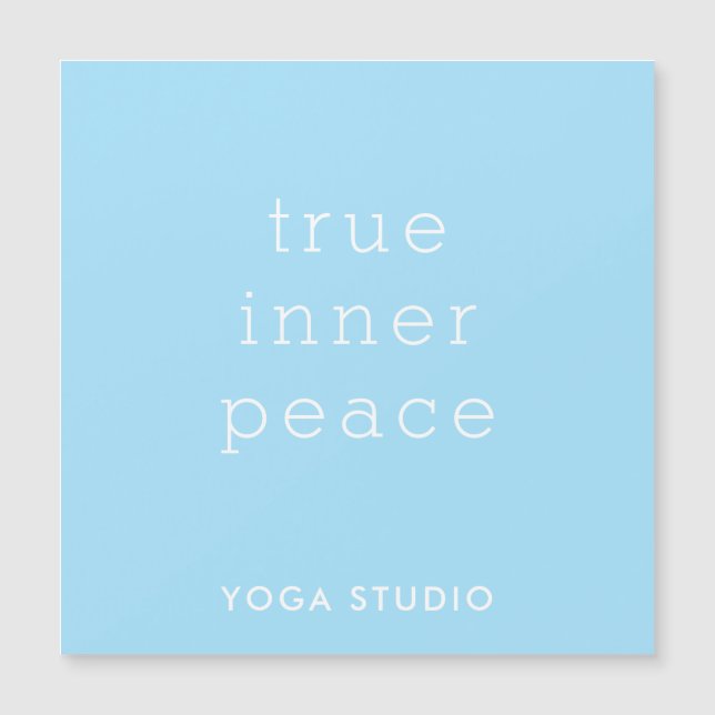 True Inner Peace Yoga Studio Magnetkort (Framsida)