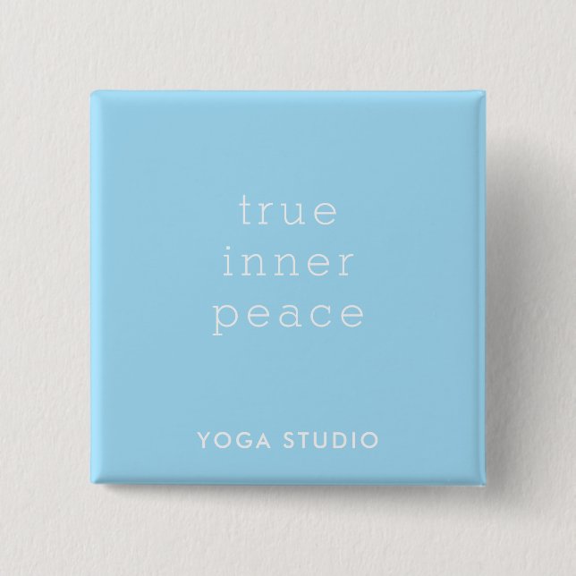 True Inner Peace Yoga Studio Promotion Button Knapp (Framsida)