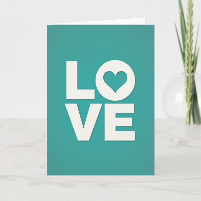 True Love Heart Card Kort (Framsida)