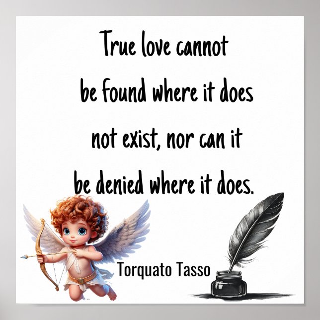 TRUE LOVE Quote Poster (Framsidan)