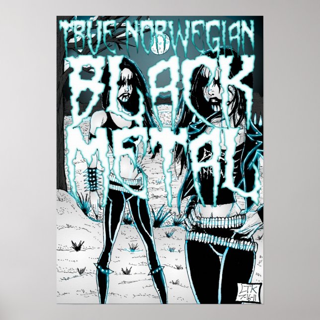 True Norsk Black Metall Poster (Framsidan)