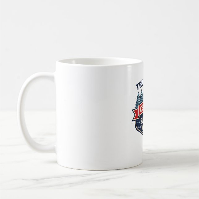 True North-certifierad - Överlevde vintern-mugg Kaffemugg (Vänster)