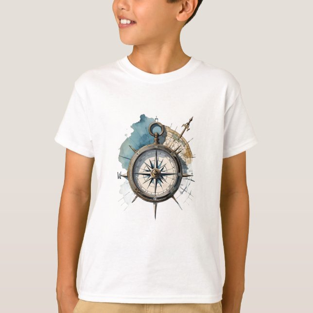 True North Guided by Direction Compass of the Soul T Shirt (Framsida)