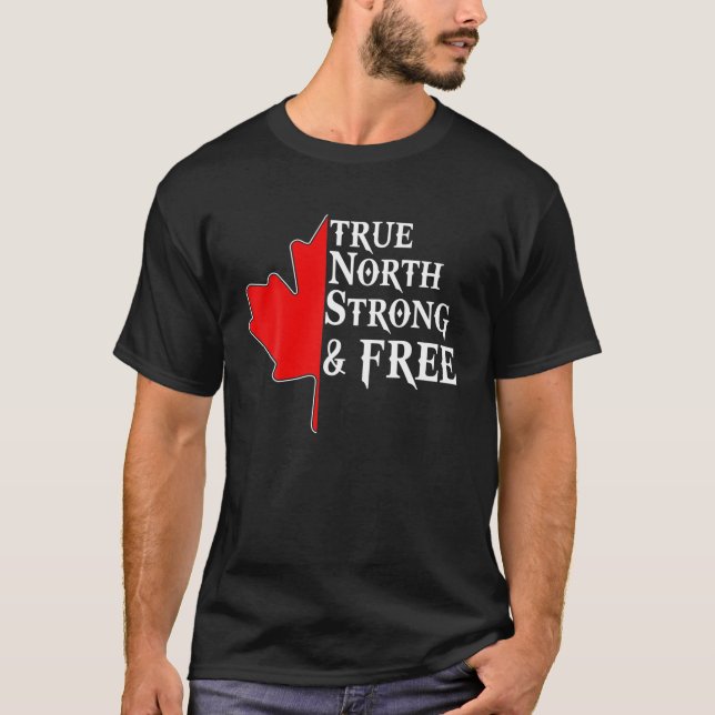 True North Strong T Shirt (Framsida)