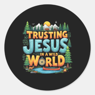 True North Vbs 2025 Förtröstar Jesus-läger Kristna Runt Klistermärke