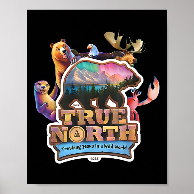 True North Vbs 2025 Tro på Jesus Ödmarks Kristna Poster (Framsidan)