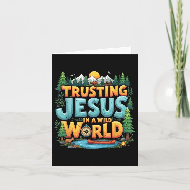 True North Vbs 2025 Trusting Jesus Camp Christian Kort (Framsida)