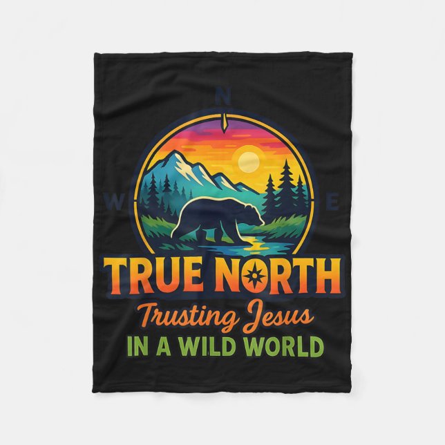True North Vbs 2025 Trusting Jesus Wilderness Chri Fleecefilt (Framsidan)