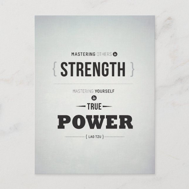 True Power - inspirationspresentationskort Vykort (Framsida)