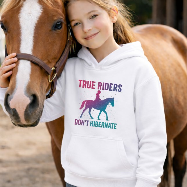 True Riders Don’t Hibernate Hoodie – Grit & Glory  T Shirt (Skapare uppladdad)