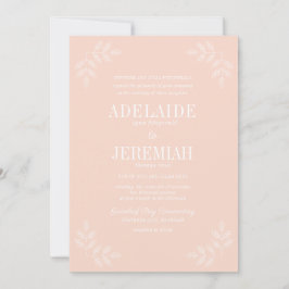 True Simpity 6 - inbjudan till  Blommigt bröllop