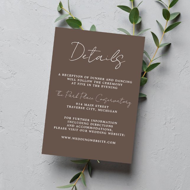 True Simplicit 3 Script Minimal Mushroom Bröllop Tilläggskort (Skapare uppladdad)