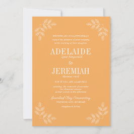 True Simplicit 6 Sorbet Blommigt Bröllop Inbjudningar