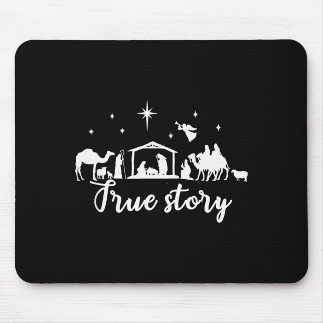 True Story Christmas Gift Religious Nativity Scene Musmatta (Framsidan)