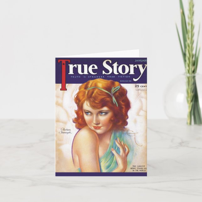True Story Greeting Card 1932 Kort (Framsida)