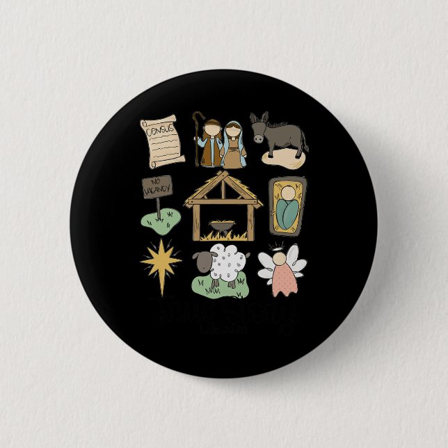 True Story Luke Jesus Ntivity Religiösa Christian Knapp (Framsida)