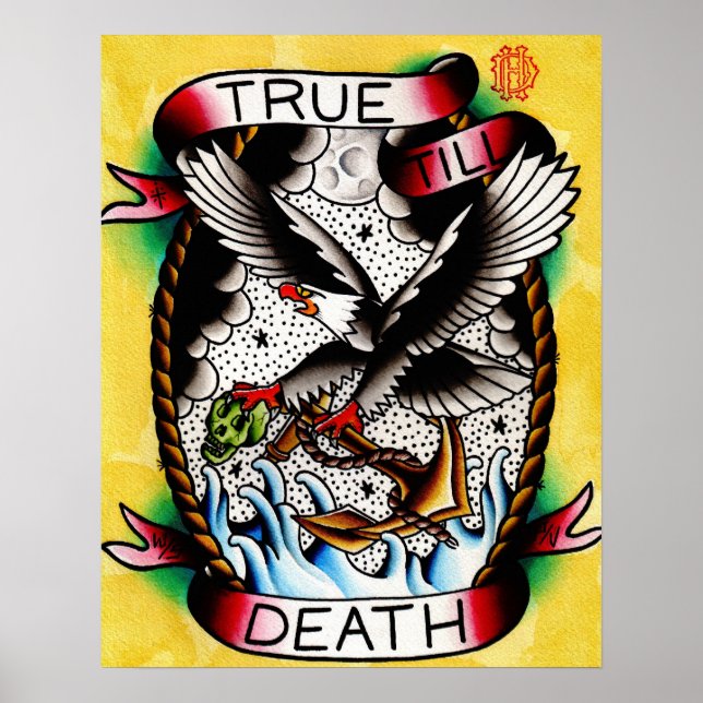 True Till Death Print Poster (Framsidan)