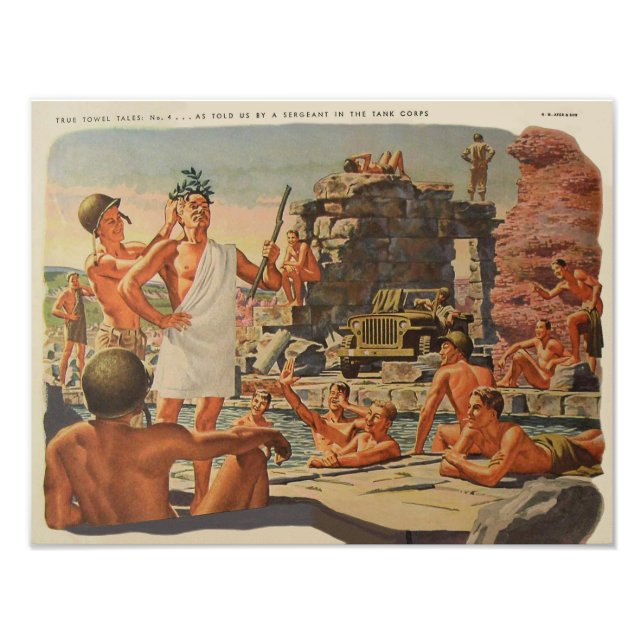 True Towel Tales No 4 of 6 Photo Print Fototryck (Framsidan)