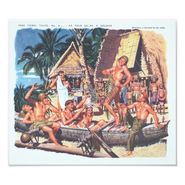 True Towel Tales No. 6 of 6 Photo Print Fototryck (Framsidan)