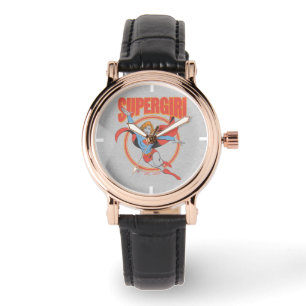 True Vintage Supergirl Flies Graphic Armbandsur