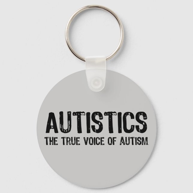 True Voice of Autism Keychain Nyckelring (Framsida)