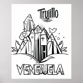 Trujillo Venezuela diseño artístico | Virgen paz Poster