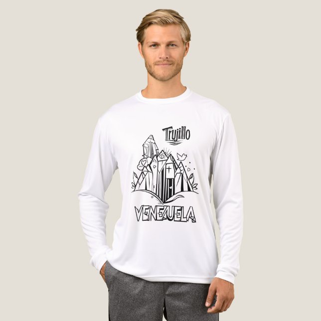Trujillo Venezuela diseño artístico | Virgen paz T Shirt (Hel framsida)