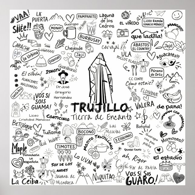 Trujillo Venezuela Tierra de Encanto – Orgullo Ve Poster (Framsidan)
