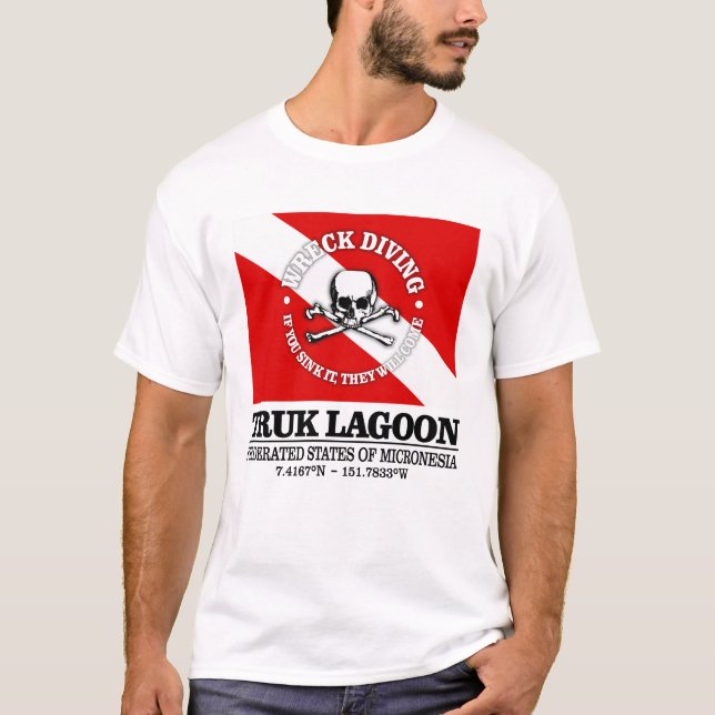Truk Lagoon (bästa vrak) T Shirt (Framsida)