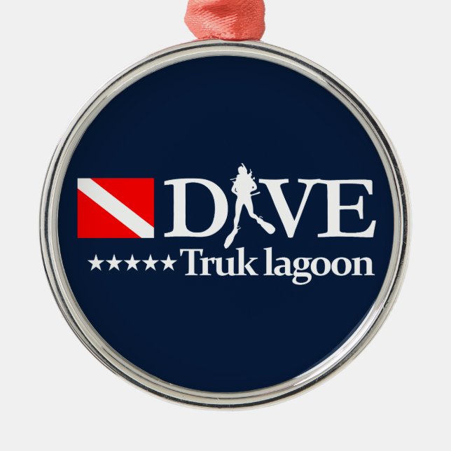 Truk Lagoon DV4 Julgransprydnad Metall (Framsidan)