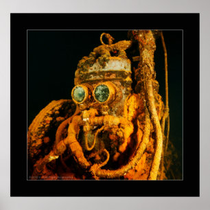 Truk Lagoon - Fujikawa Maru - Luft Compressor Poster