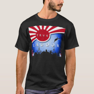 Truk Lagoon Japan Flag Wreck Dive Scuba Diving  T Shirt