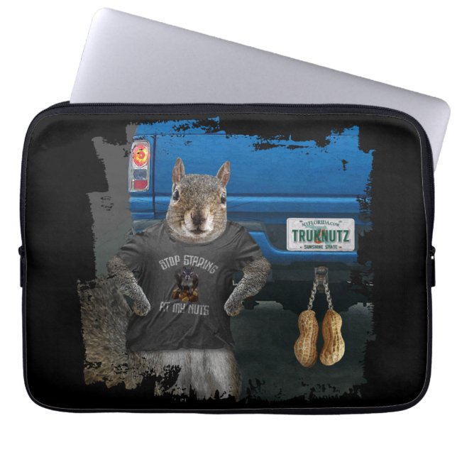 Truk Nutz - lustigt ekorre lastbil nöt Laptop Fodral (Framsidan)