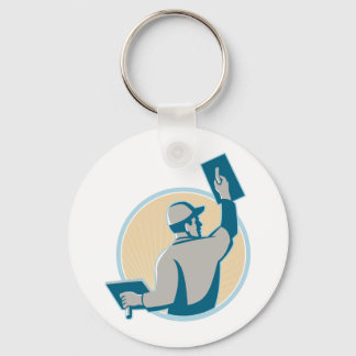 Trulle för byggarbetare nyckelring