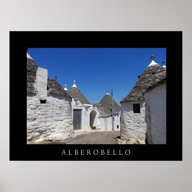 Trulli-hus i Alberobello, Apulien-poster Poster (Framsidan)
