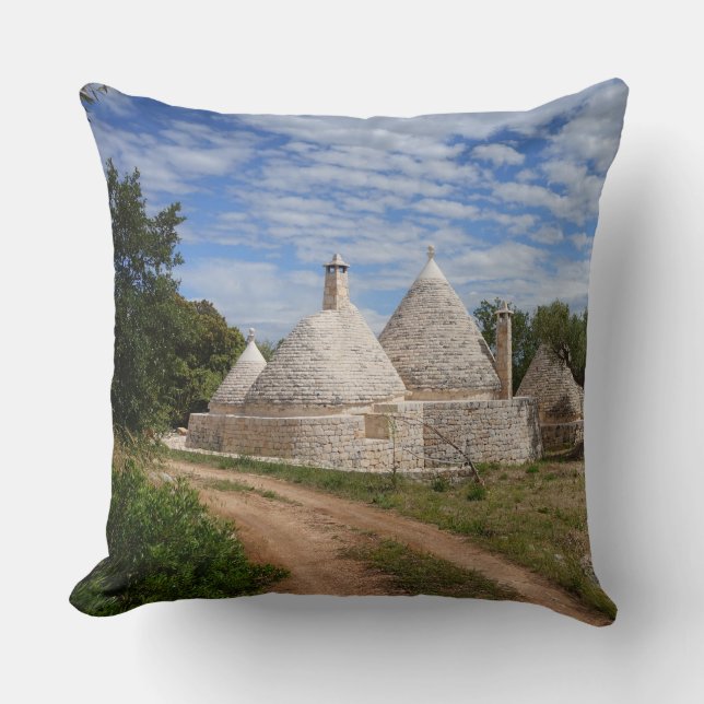 Trulli hus i Puglia/Apulia Kudde (Framsida)