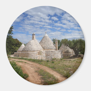 Trulli hus i Puglia/Apulia Magnet