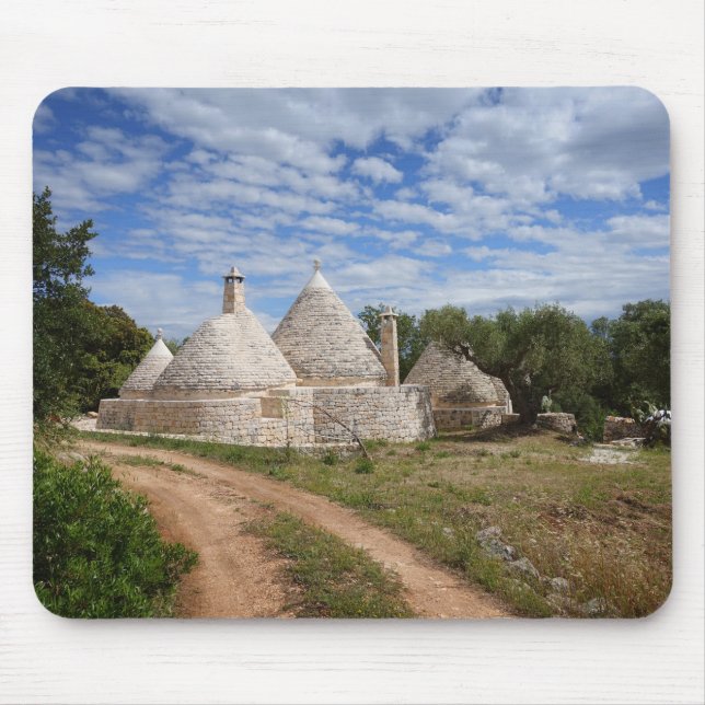Trulli hus i Puglia/Apulia Musmatta (Framsidan)