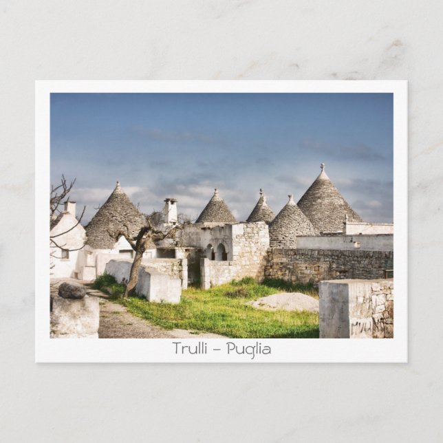 Trulli - Puglia Vykort (Framsida)