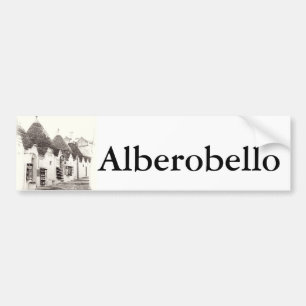 trullis i Alberobello, Puglia, italien Bildekal