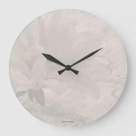 Truly Fantastisk Dahlia Stor Klocka