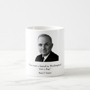 Truman och roligt citationstecken kaffemugg
